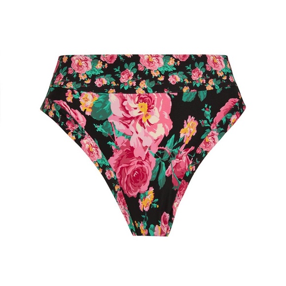 NWT For Love & Lemons Floral Swim Top And Bottom Bikini Set - Picture 2 of 3